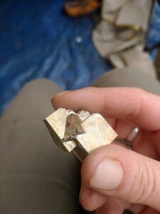 Pyrite maclée