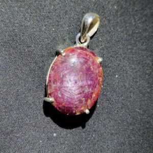 Pendentif rubis argent 925