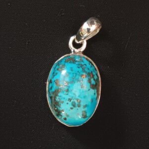 Pendentif Turquoise d'Iran argent 925