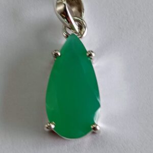 Pendentif Chrysoprase argent 925