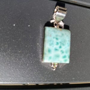 Pendentif larimar rectangle