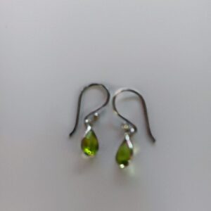 boucles d'oreilles argent peridot